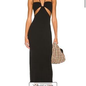 l*space Black Cutout Maxi Dress